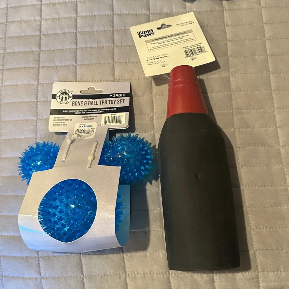 Happy Hour Crusherz Dog Toy and Ball & Bone set